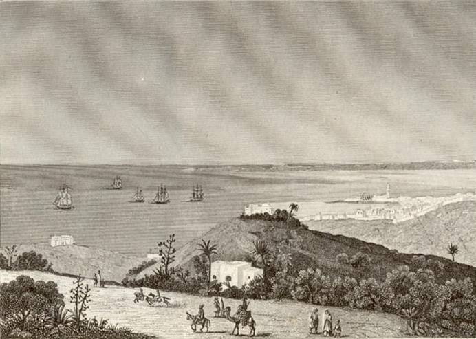 la baie d'alger en 1832 